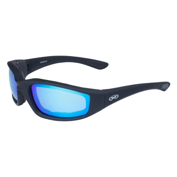 Global Vision KICKBACK GT Motorradbrille schwarz - blau verspiegelt
