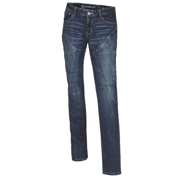 GERMOT JESSY Damen Motorrad Jeans Textilhose std/lang - blau